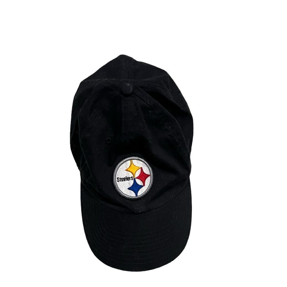 '47 Brand Youth Pittsburgh Steelers‎ Clean Up Adjustable Black Hat NFL